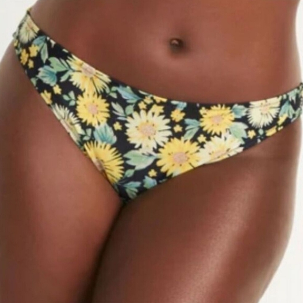 Old Navy Bikini Bottoms (only) Size 2X Sunflower Print NWT